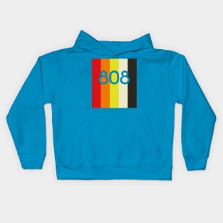 TR-808 STRIPES & FONT #1 Kids Hoodie